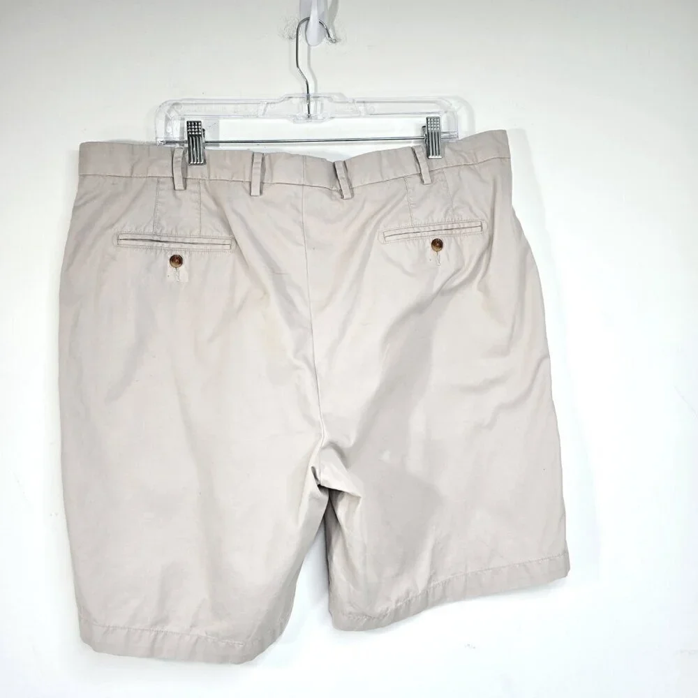 Peter Millar Beige Khaki Chino Pima Cotton Stretch Shorts 8.5
